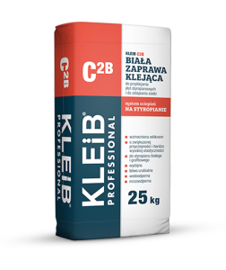 C2B KLEIB Professional Biała zaprawa klejąca 25 kg
