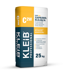 C2W KLEIB Zaprawa klejąca 25 kg System ociepleń na wełnie mineralnej