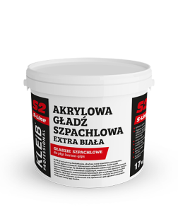 Akrylowa gładź szpachlowa extra biała KLEIB Professional S2 S-Line