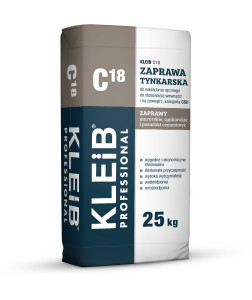 C18 Zaprawa tynkarska KLEIB Professional 25 kg