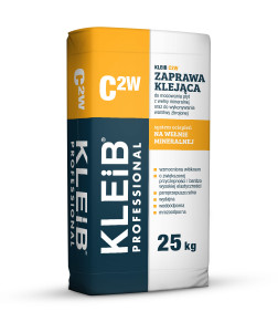 C2W Zaprawa klejąca KLEIB Professional 25kg System ociepleń na wełnie mineralnej