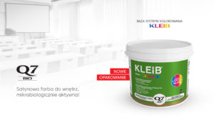 Q7 BIO KLEIB PRO COLOR Satynowa farba do wnętrz, mikrobiologicznie aktywna